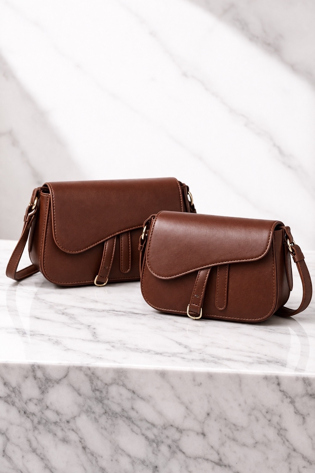 Сумка-седло классическая (коричневая)