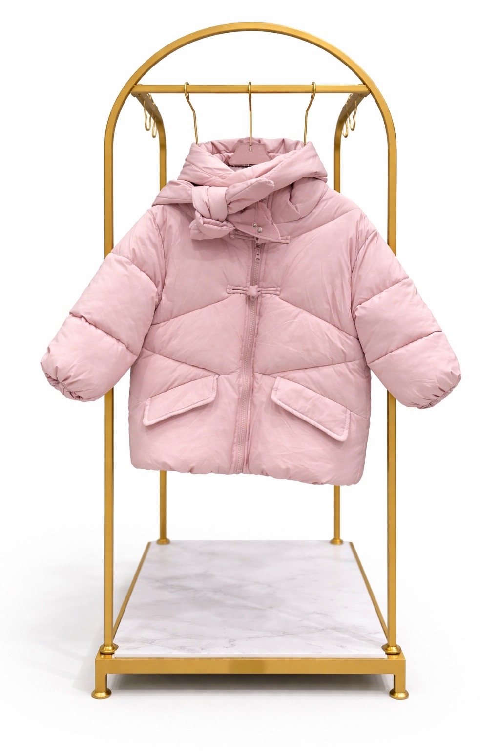 Куртка детская для девочки с ушками на рост от 90 до 130