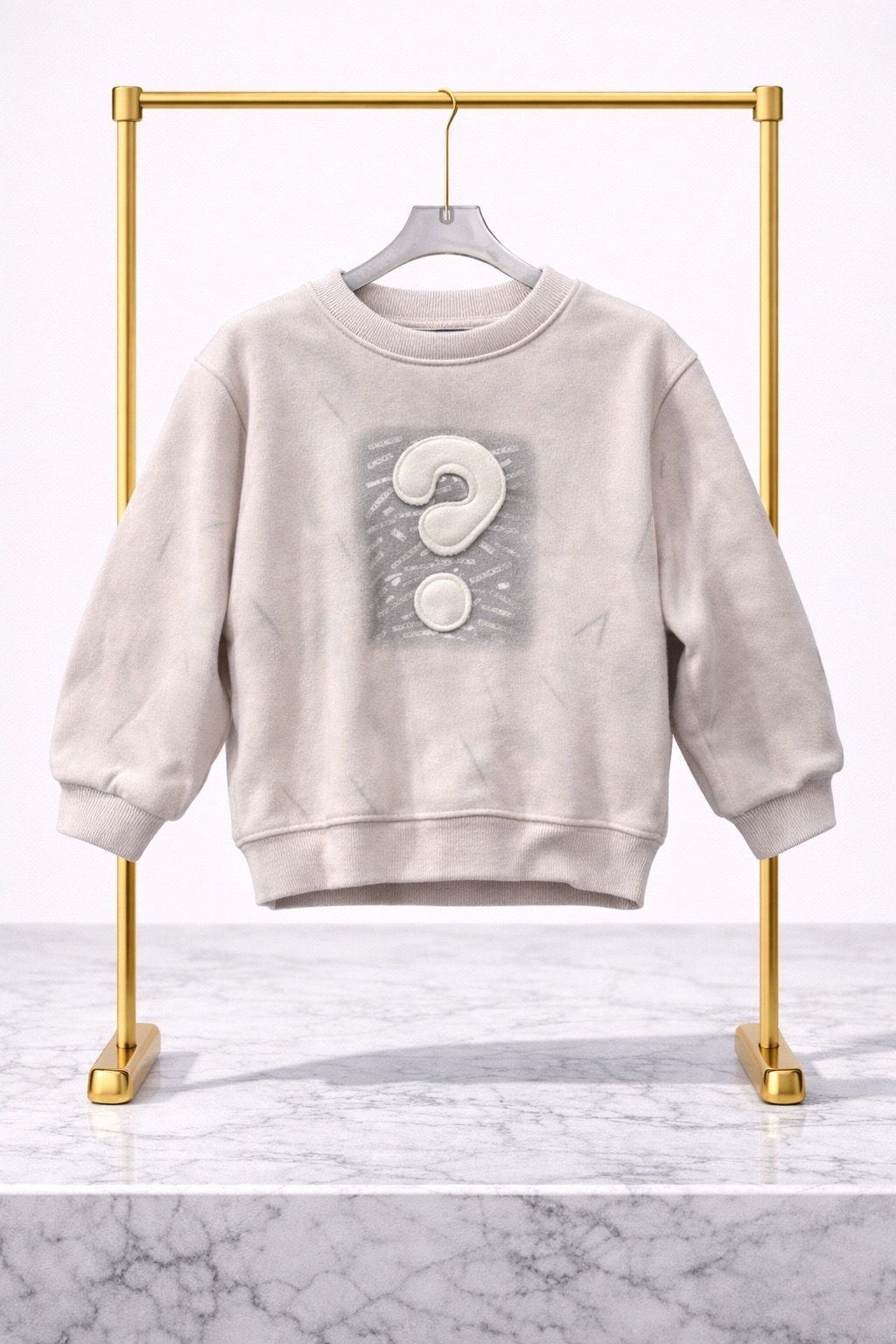 Детский свитшот с принтом (бежевый)