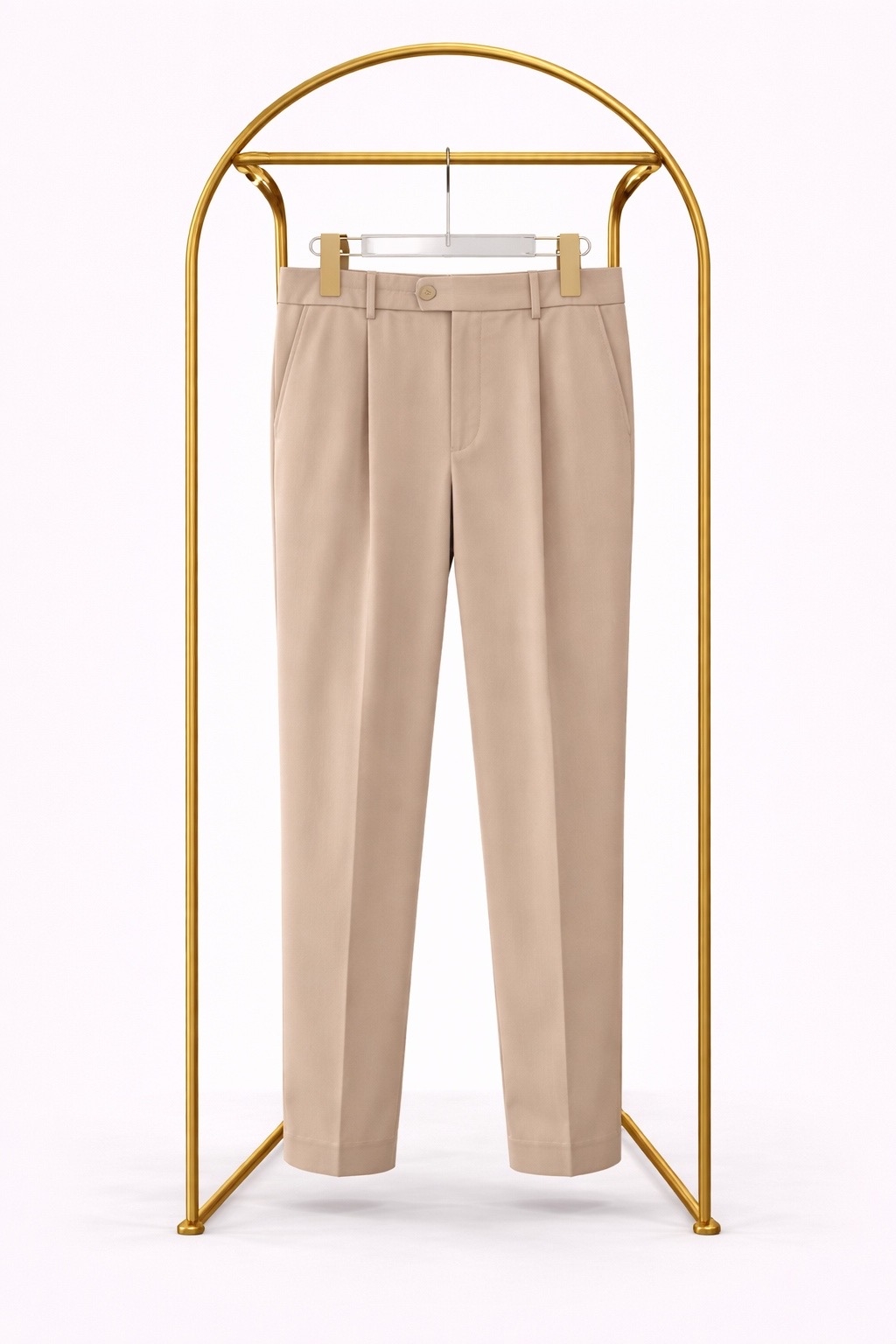 Классические мужские брюки (песочный оттенок)