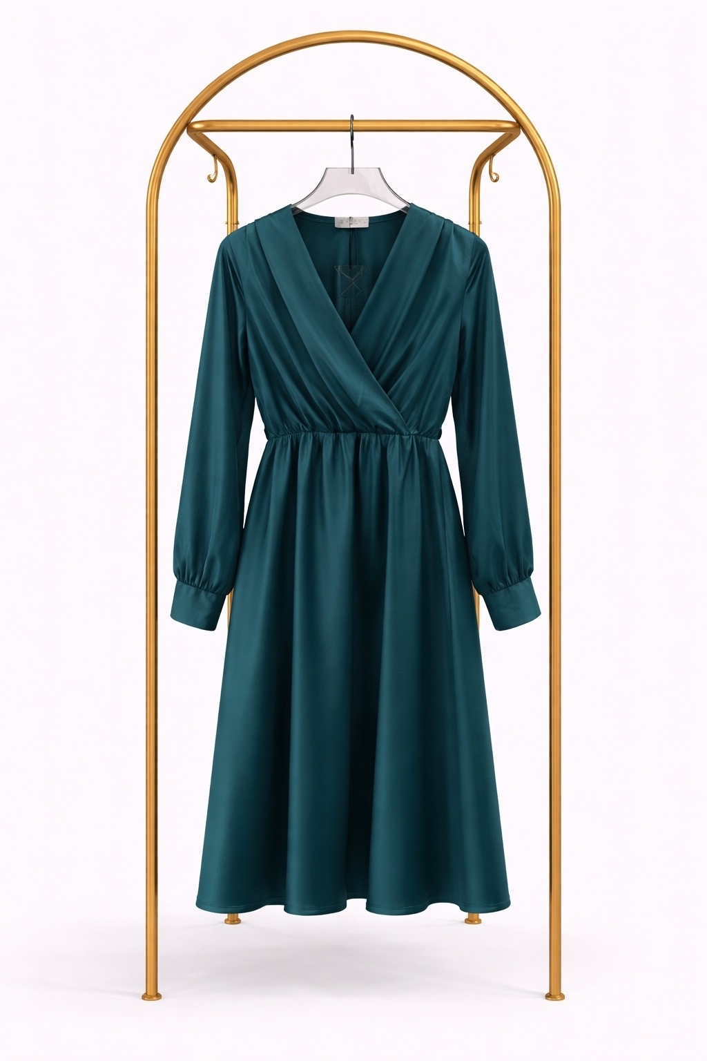 Платье зелёное (запах)