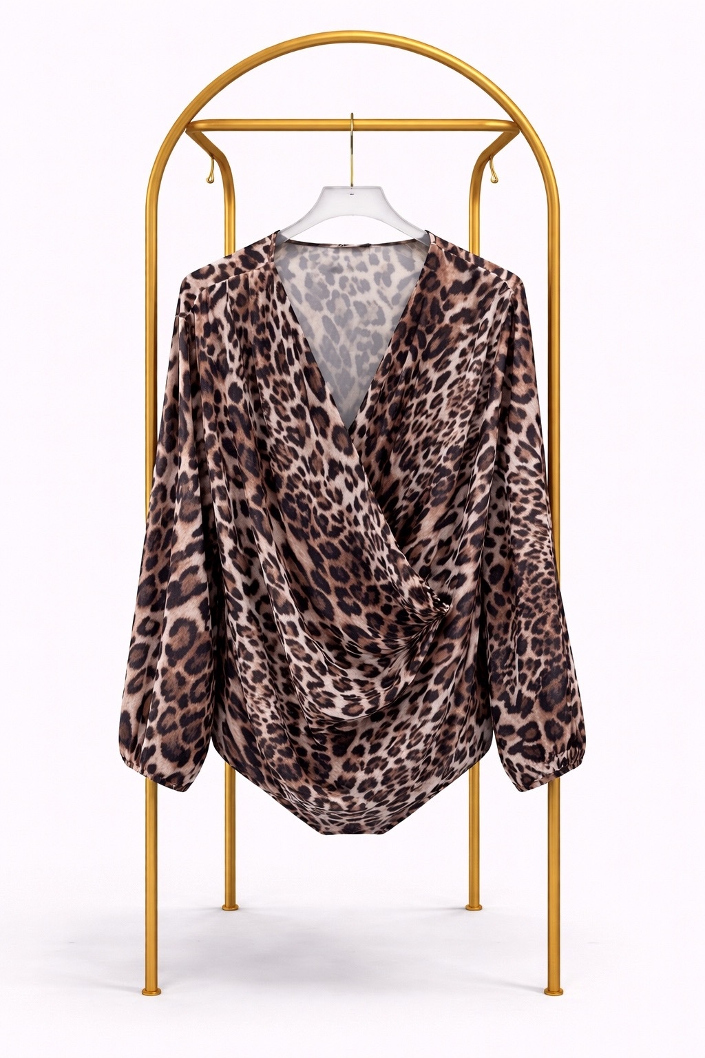 Блуза с леопардовым принтом