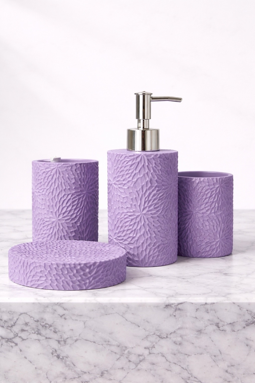 Набор аксессуаров для ванной (фиолетовый)