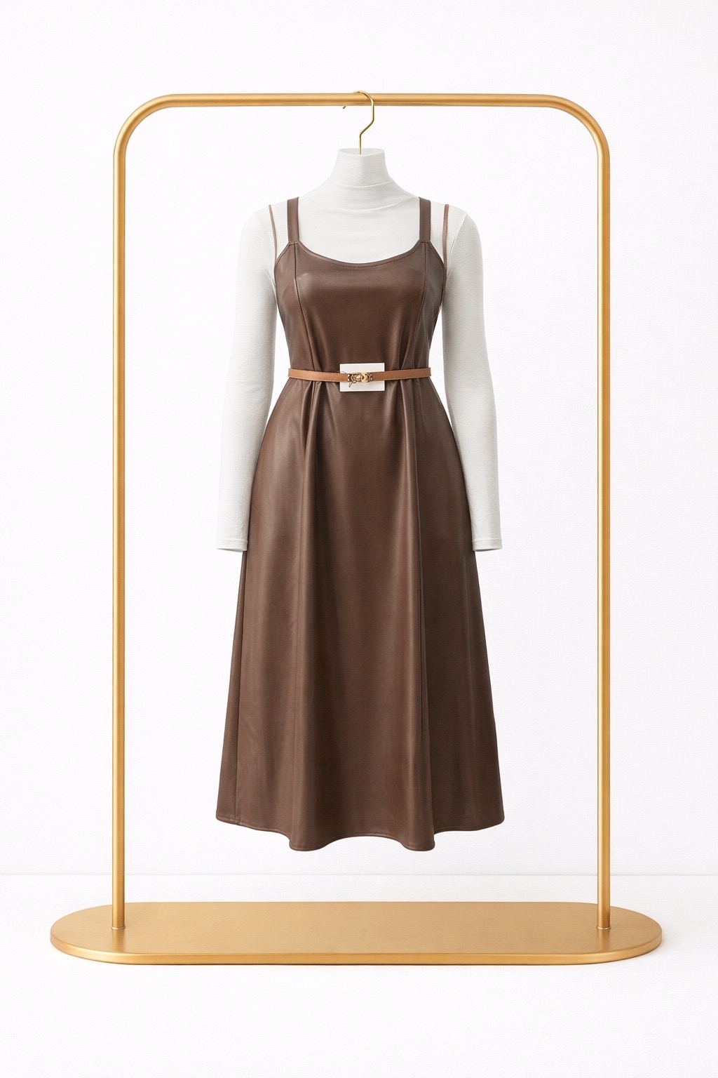 Сарафан кожанный