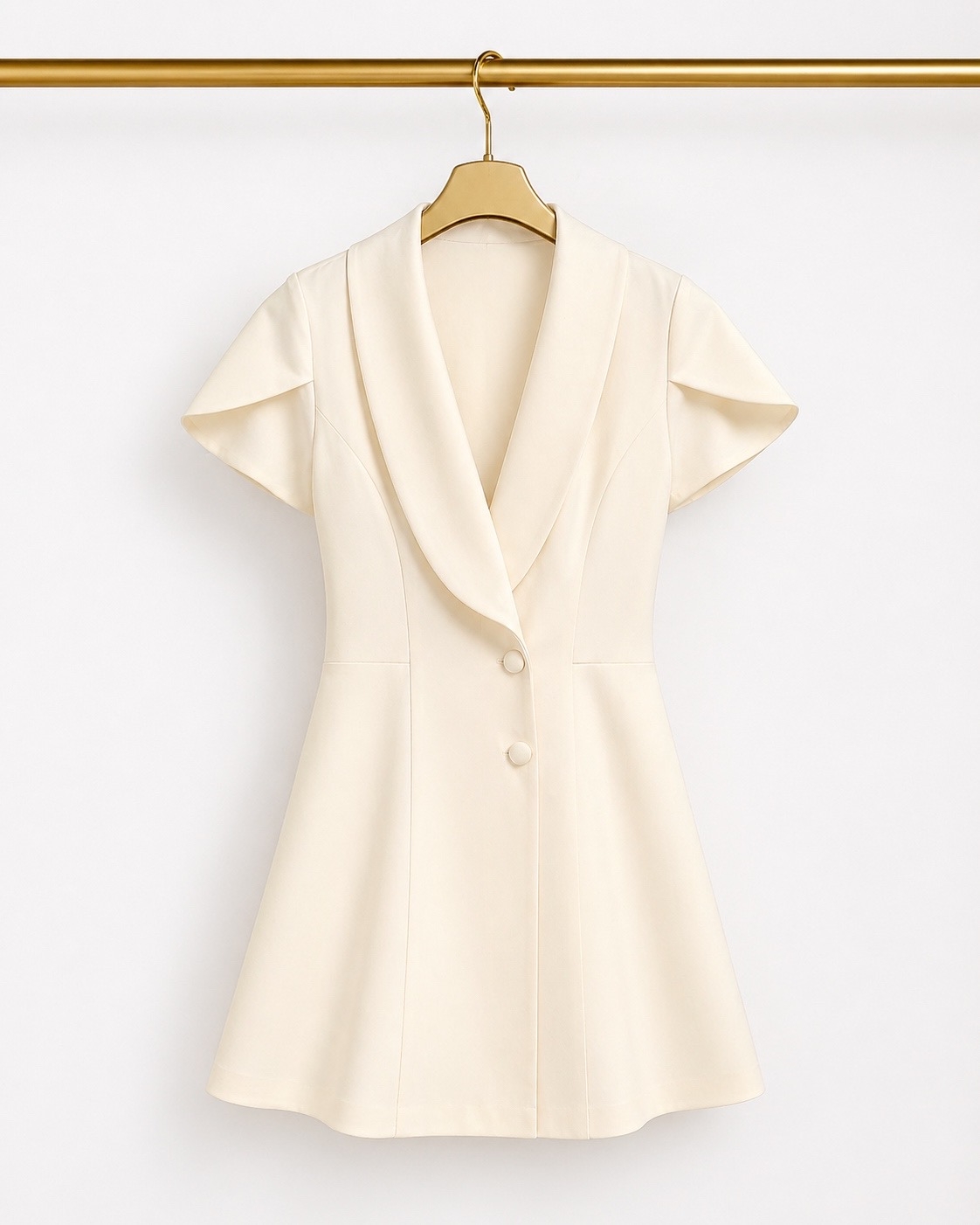 Платье-жакет (молочное)