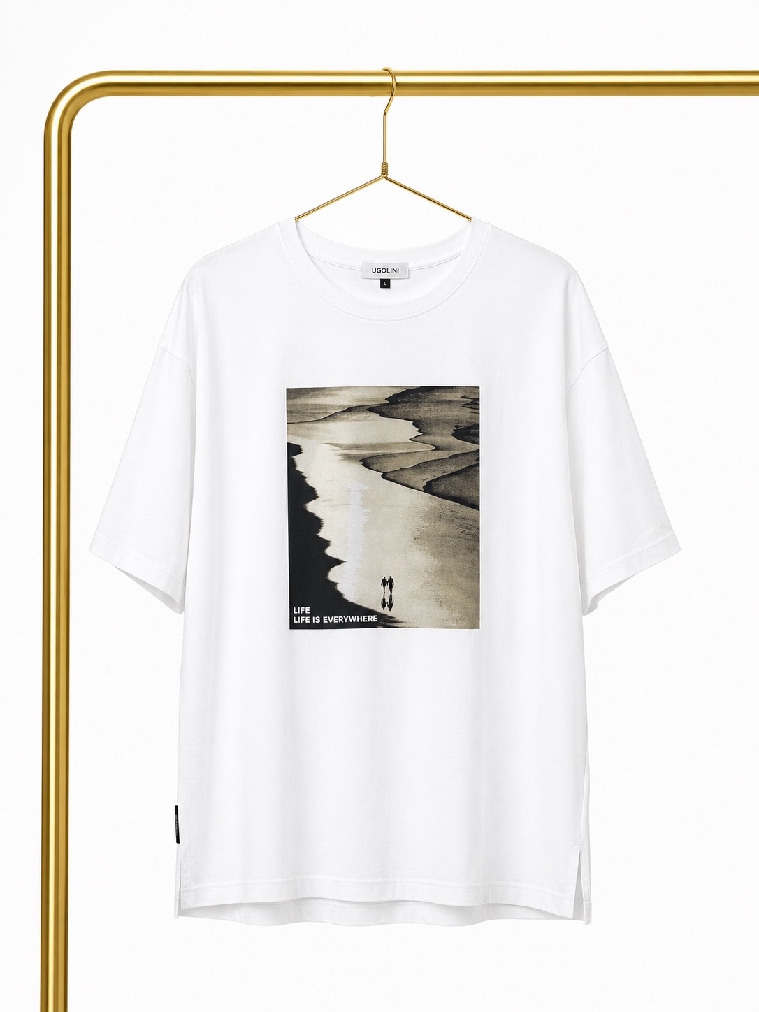 Футболка с принтом «пейзаж»