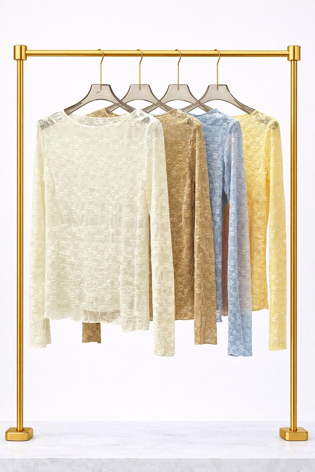 Кружевной лонгслив (в ассортименте)