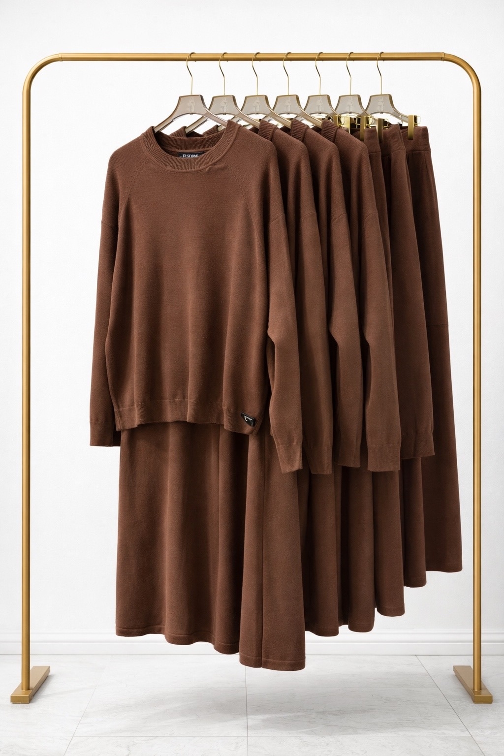 Костюм трикотажный (коричневый)