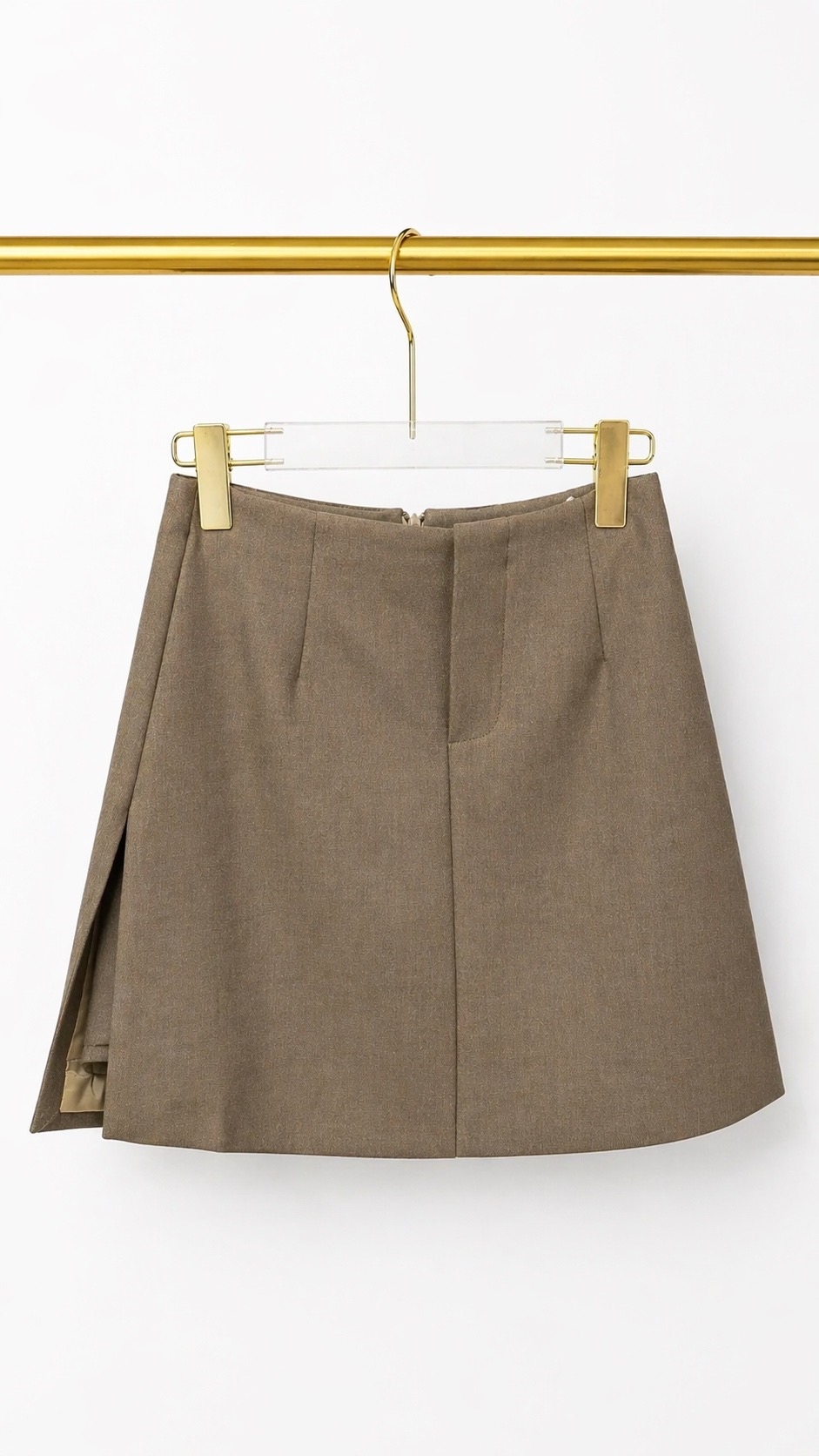 Юбка-шорты (бежево-коричневая)