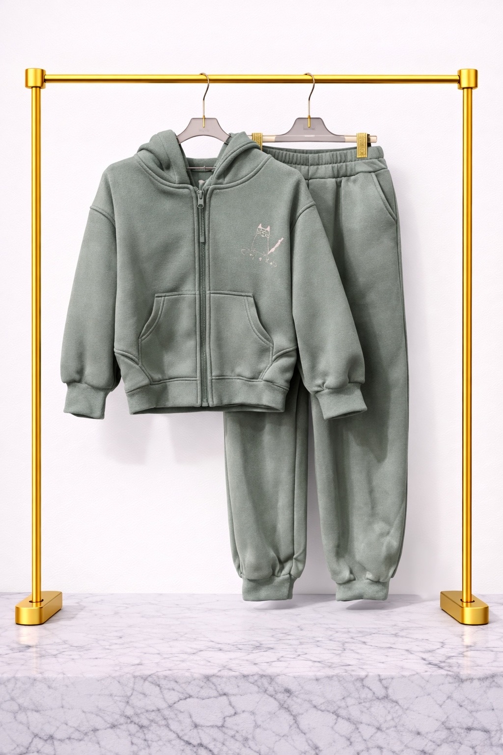 Детский спортивный костюм (фисташковый)