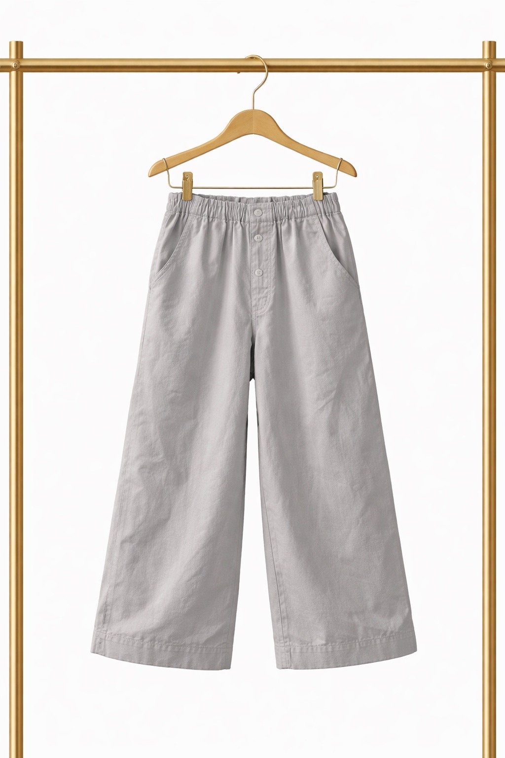 Брюки (серые, широкие)