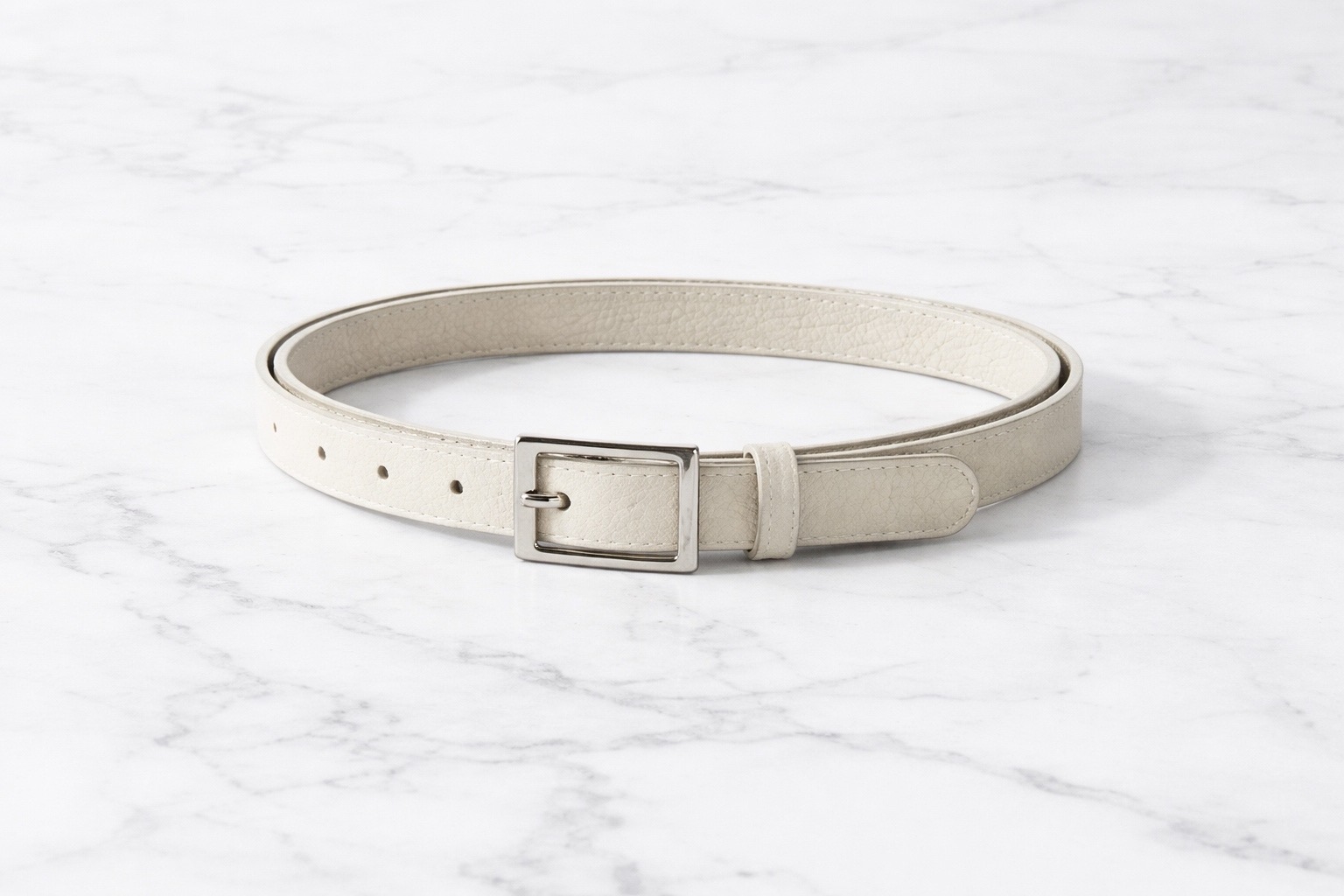 Ремень женский (белый)