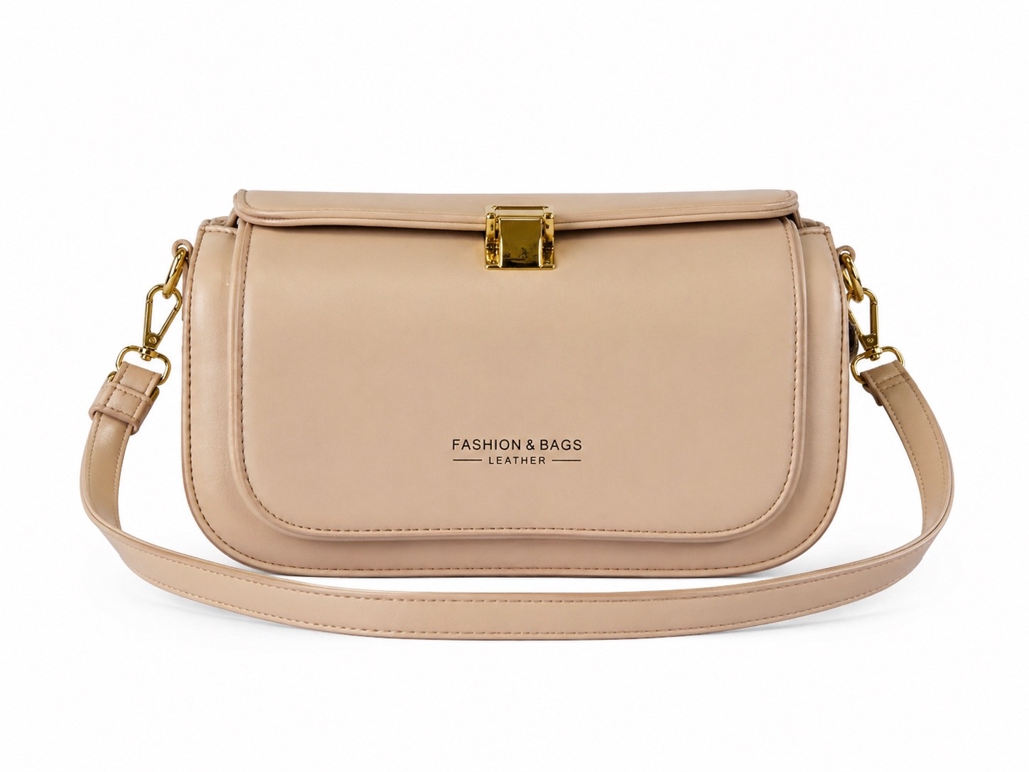 Бежевая сумка-клатч