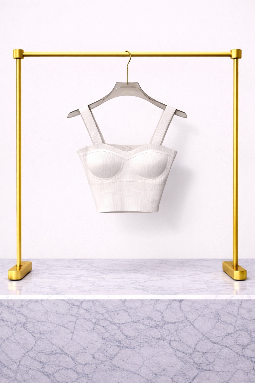 Женский топ-бюстье (белый)