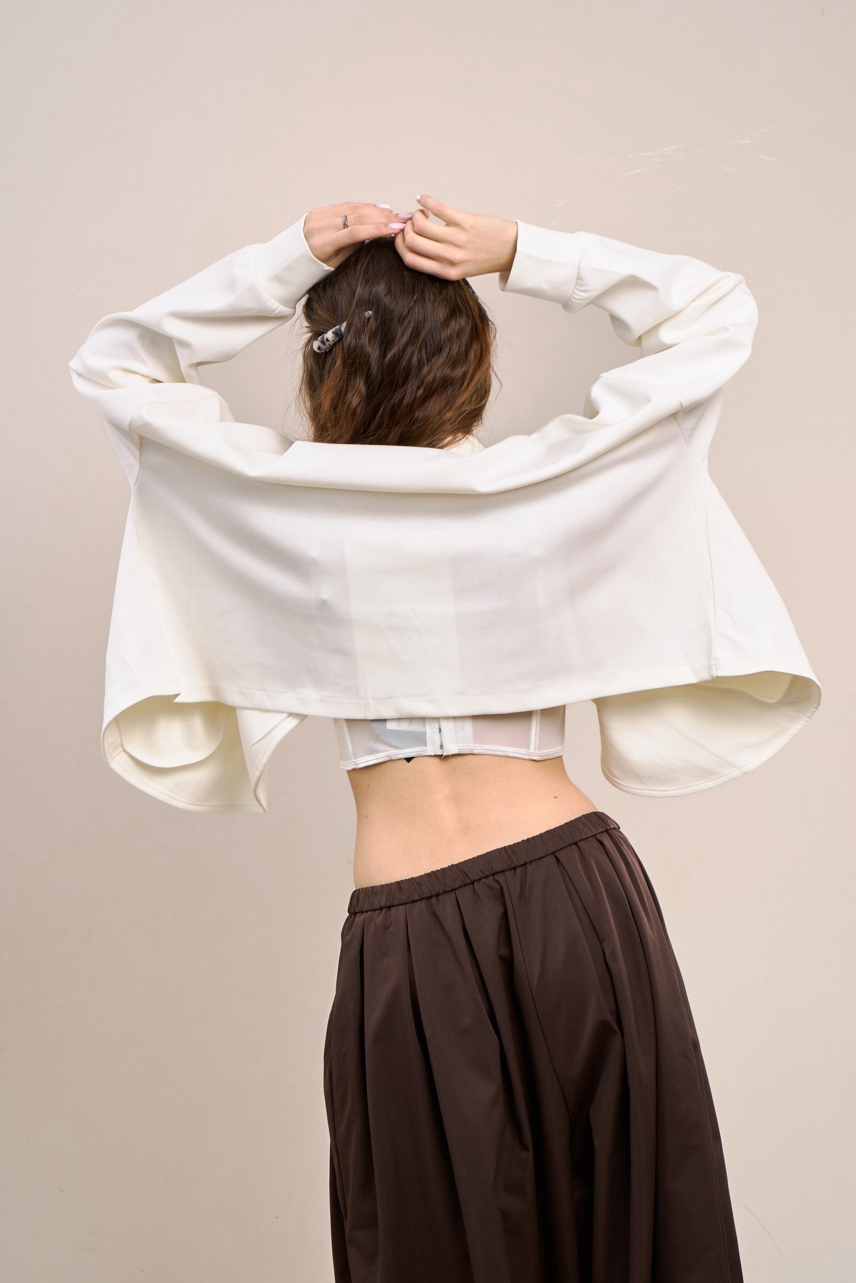 Укороченный жакет oversize
